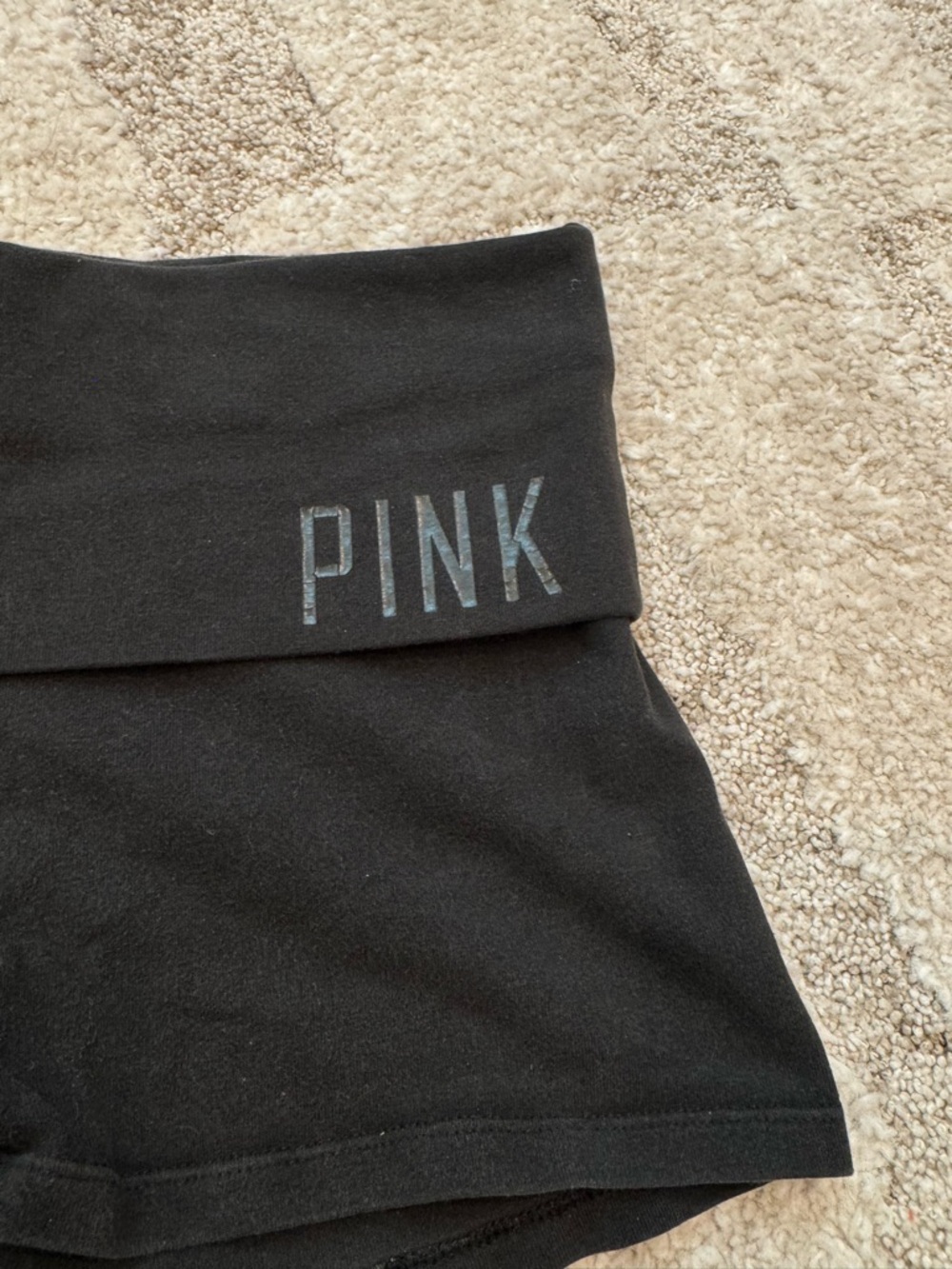 PINK Foldover Shorts - Picture 3 of 7